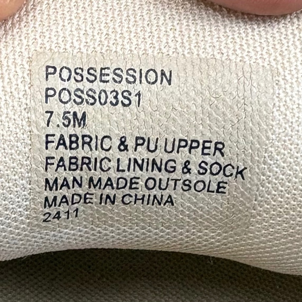 Steve Madden "POSSESSION"‎ Chunky Platform Sneakers Beige Mesh Size 7.5M - Picture 8 of 8